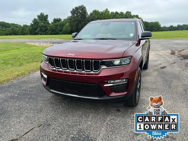 2024 Jeep Grand Cherokee Limited in Red — front three-quarter view