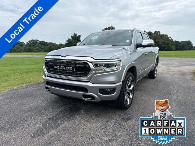2023 RAM 1500 Limited in Silver — front three-quarter view