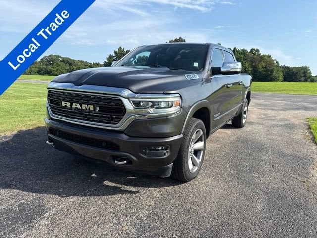 2019 RAM 1500 Limited in Gray — front three-quarter view