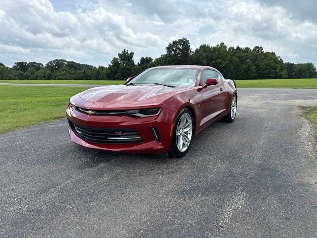 2017 Chevrolet Camaro 1LT in Garnet Red Tintcoat — front three-quarter view