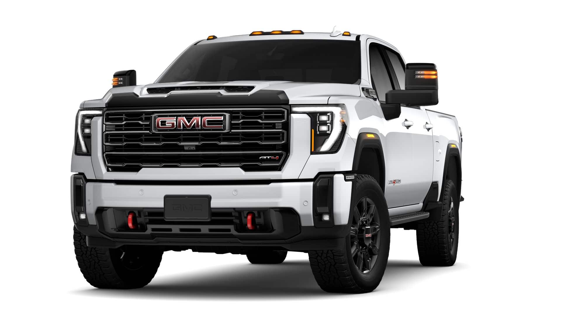 2026 GMC Sierra 2500 HD AT4 in Summit White — front three-quarter view