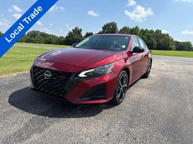 2023 Nissan Altima 2.5 SR in Red — front three-quarter view