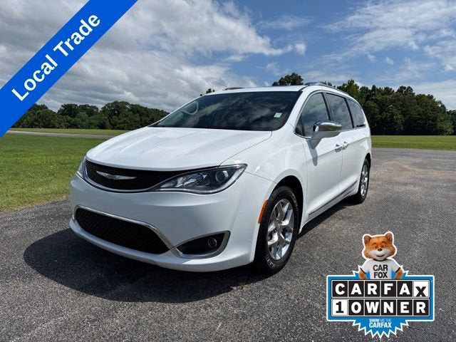2017 Chrysler Pacifica Limited in White — front three-quarter view