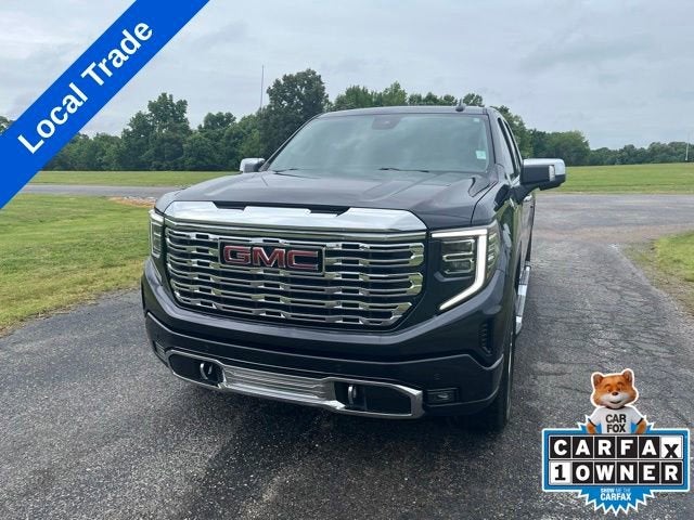 2022 GMC Sierra 1500 Denali in Titanium Rush Metallic — front three-quarter view