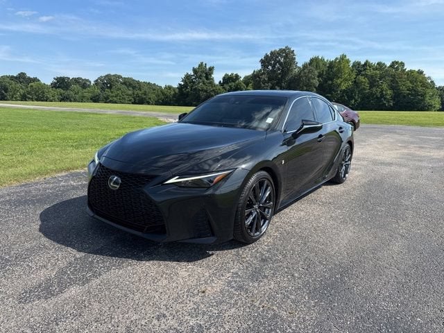 2021 Lexus IS IS 350 F SPORT in Caviar — front three-quarter view